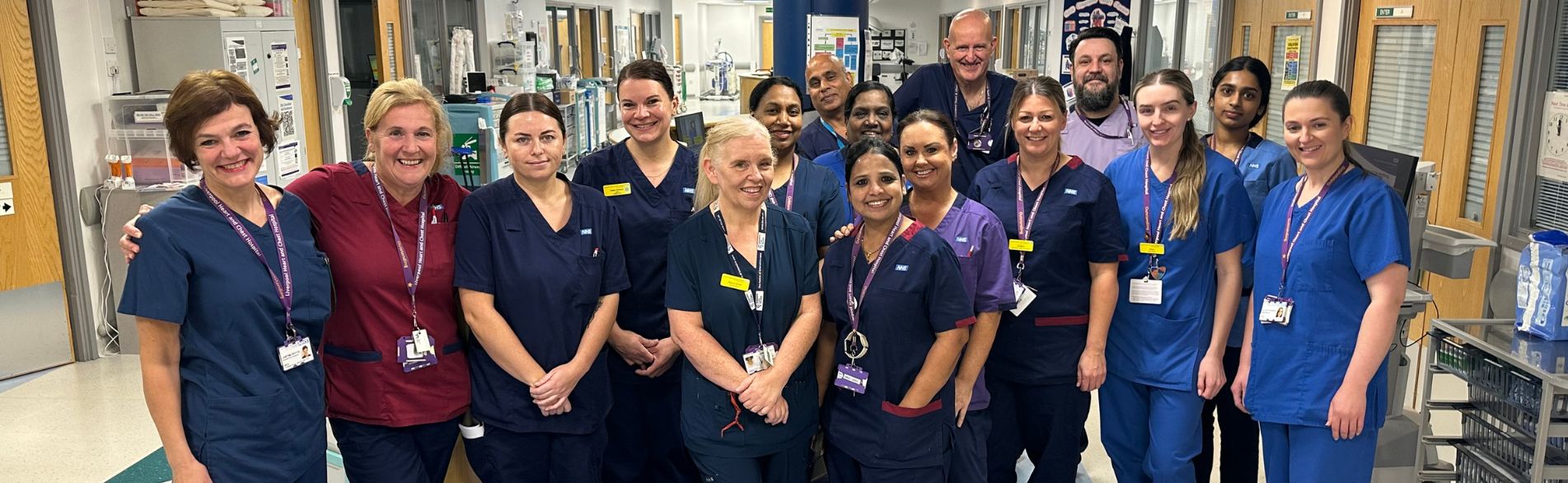 A photograph of a group of hospital nurses at LHCH